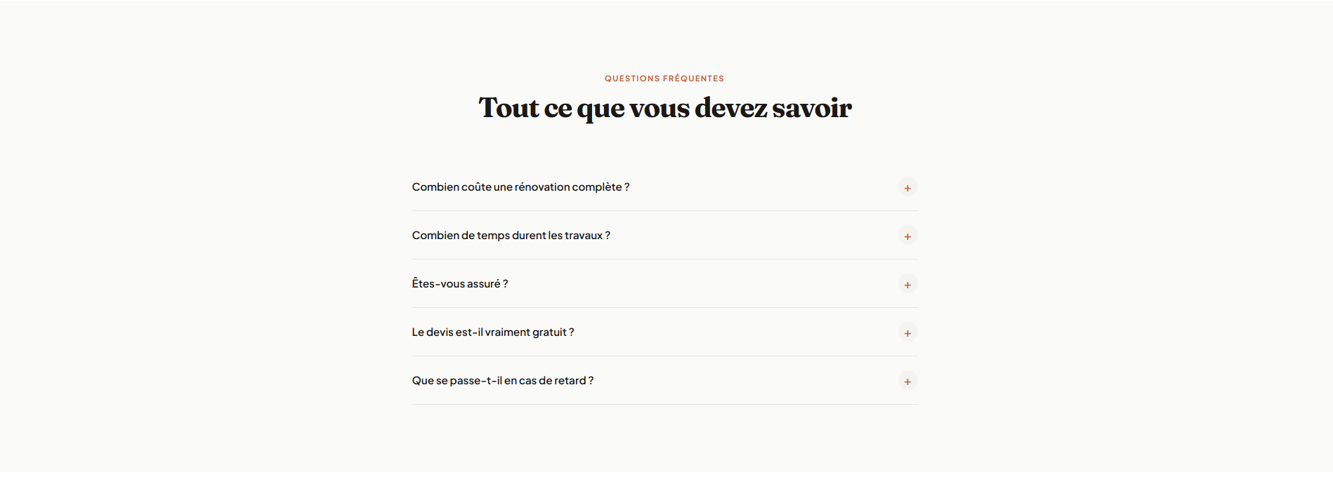 FAQ du site artisan
