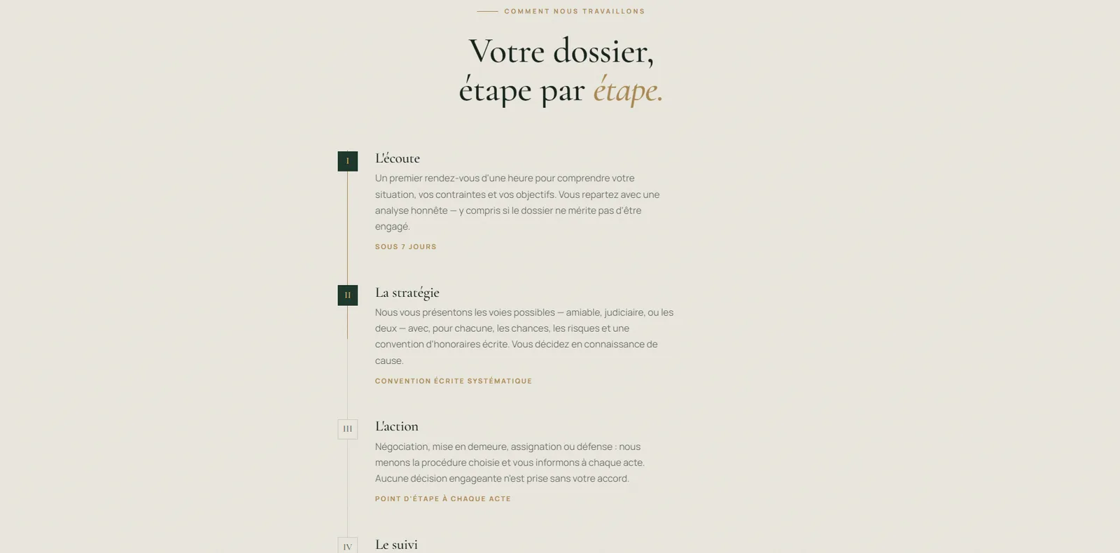 Présentation des domaines d'expertise