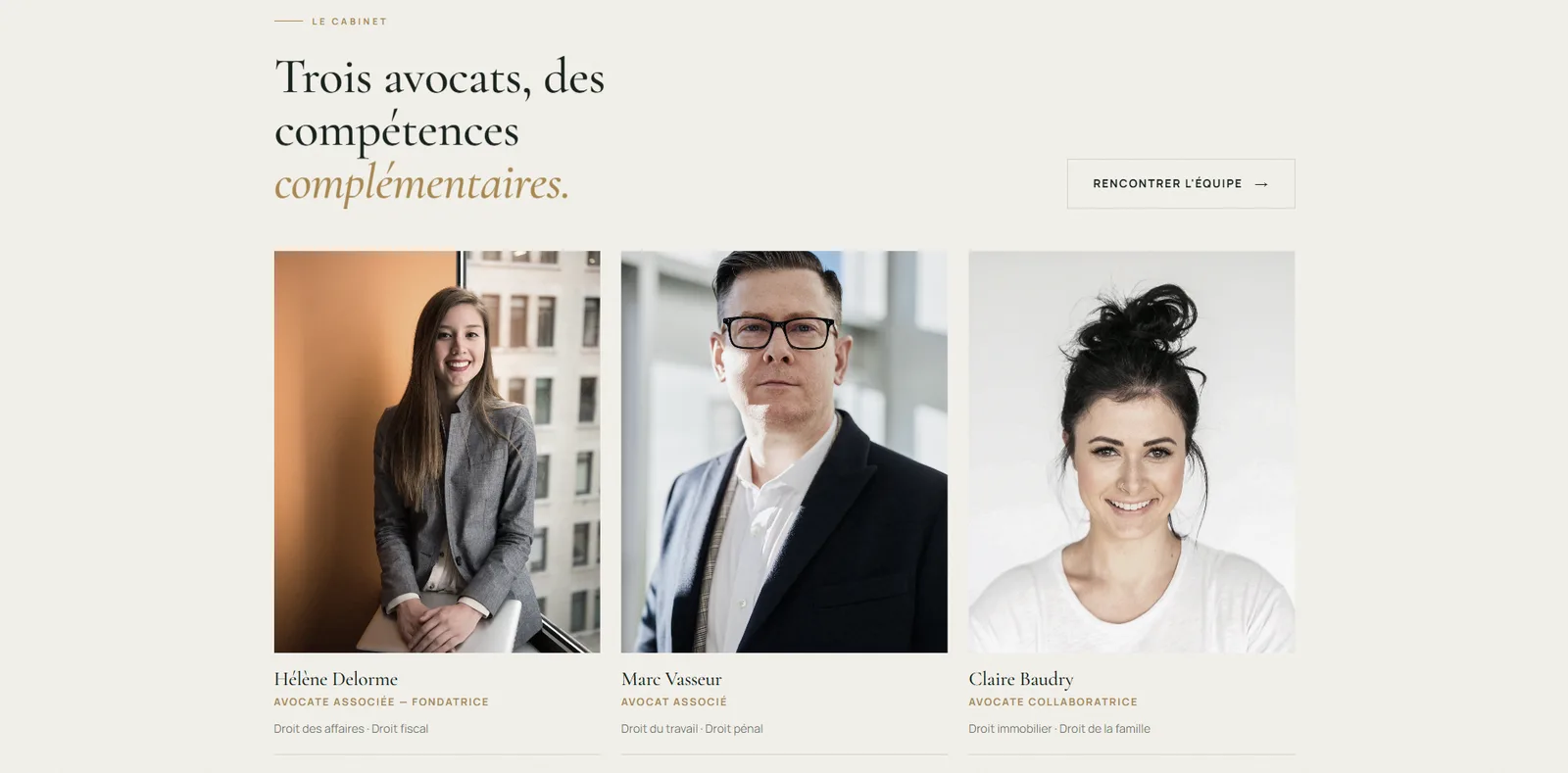 Page à propos et parcours