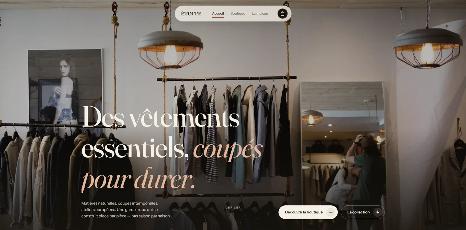 Aperçu de la boutique Étoffe